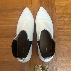 Halogen White Booties - size 8